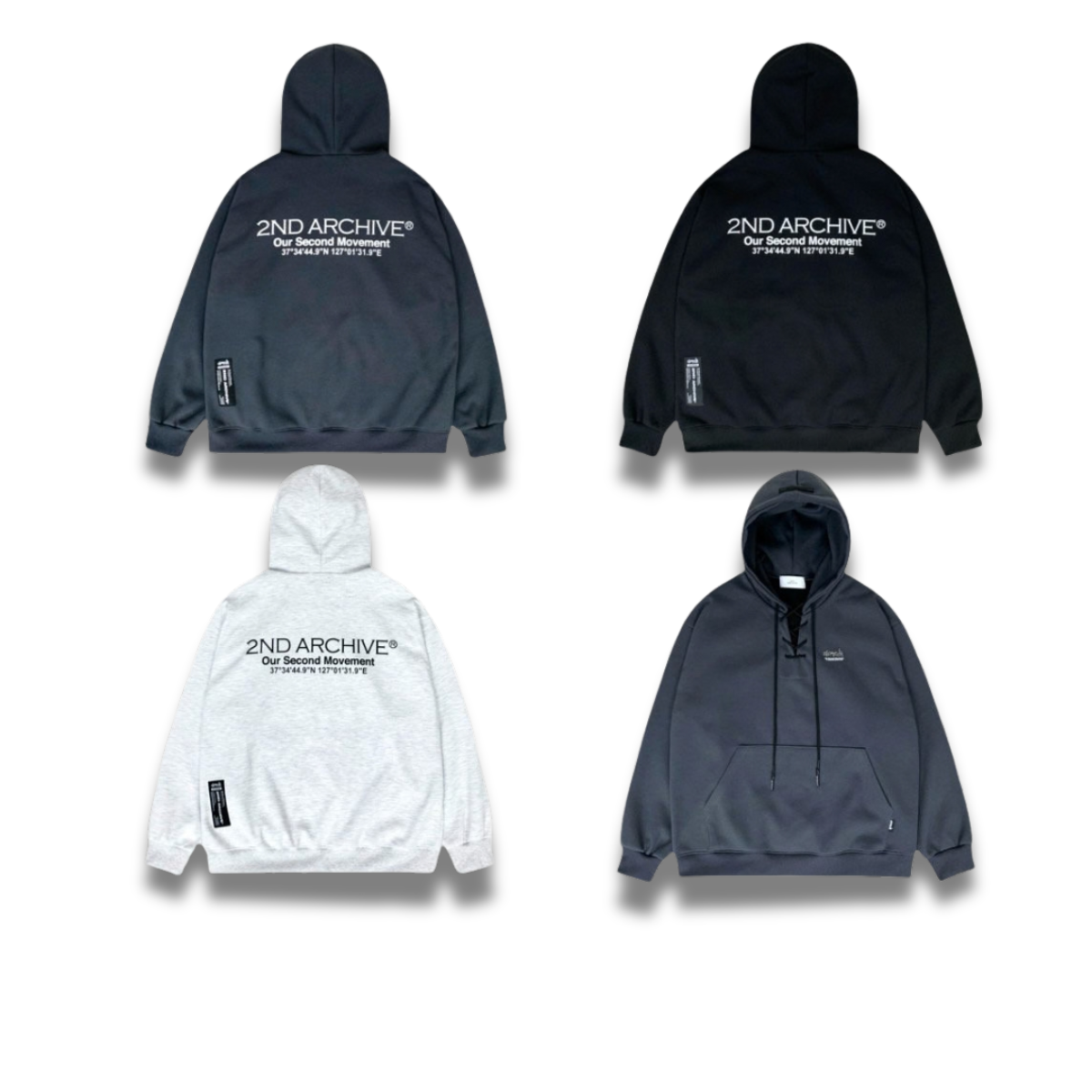 [2nd Archive] Logo Lace-Up Hoodie *Set sale available (SAB276)