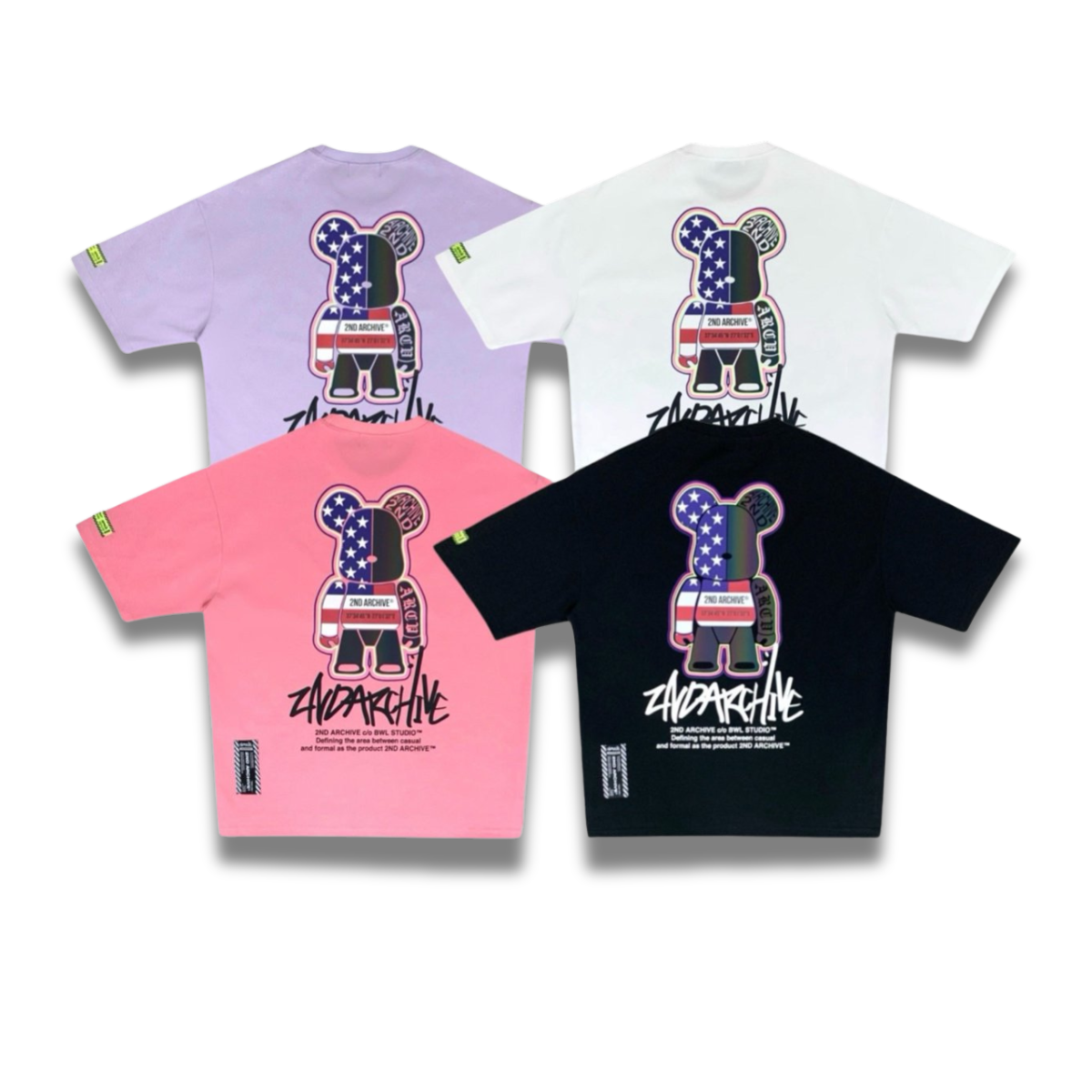 [2nd Archive]「USA」テディベアTシャツ(SAB123)