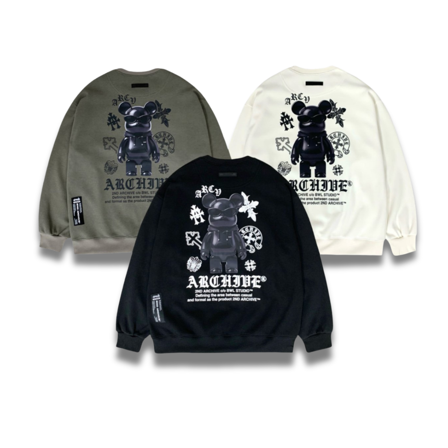 [2nd Archive]ブラッククロスベアスウェット(SAB219)