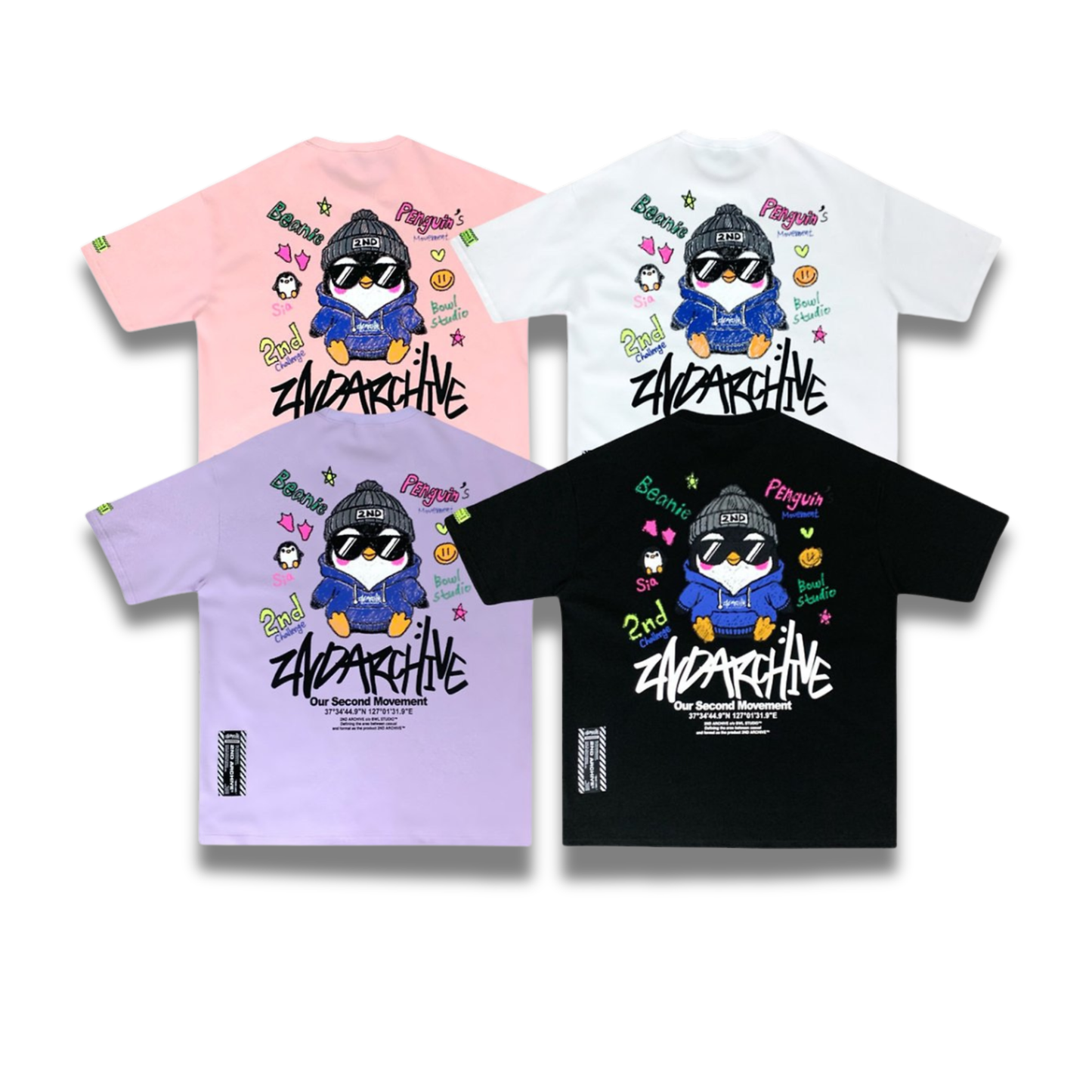 [2nd Archive]クレヨンペンギンTシャツ(SAB225)