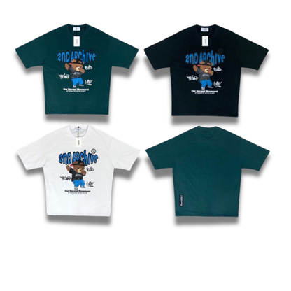 [2nd Archive] Crayon Art Style Swag Bear T-shirt (SAB41)