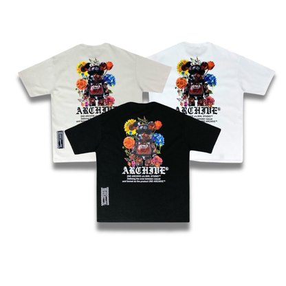 [2nd Archive]黒いバラのテディベアTシャツ(SAB236)