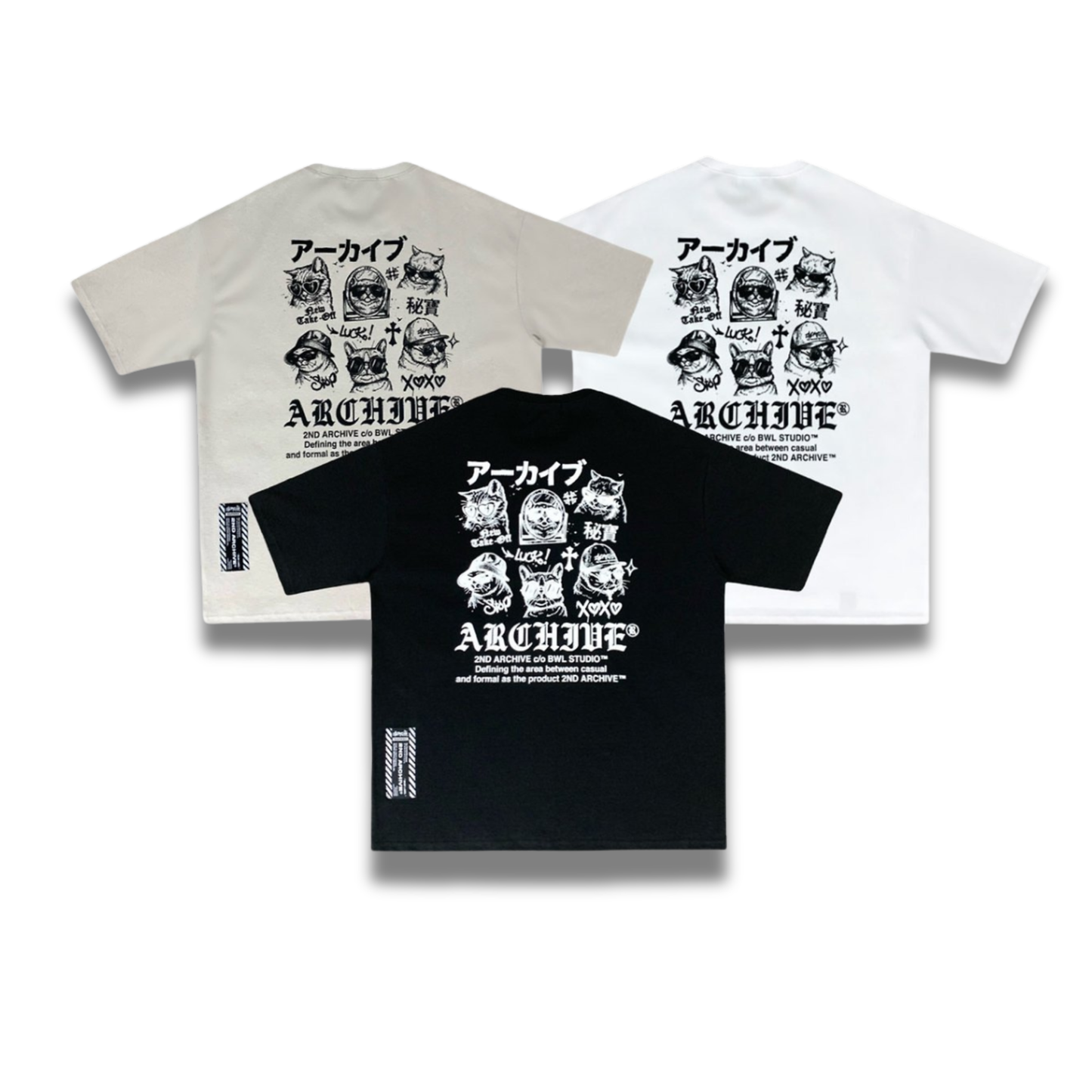 [2nd Archive] スケッチキャットTシャツ(SAB244)