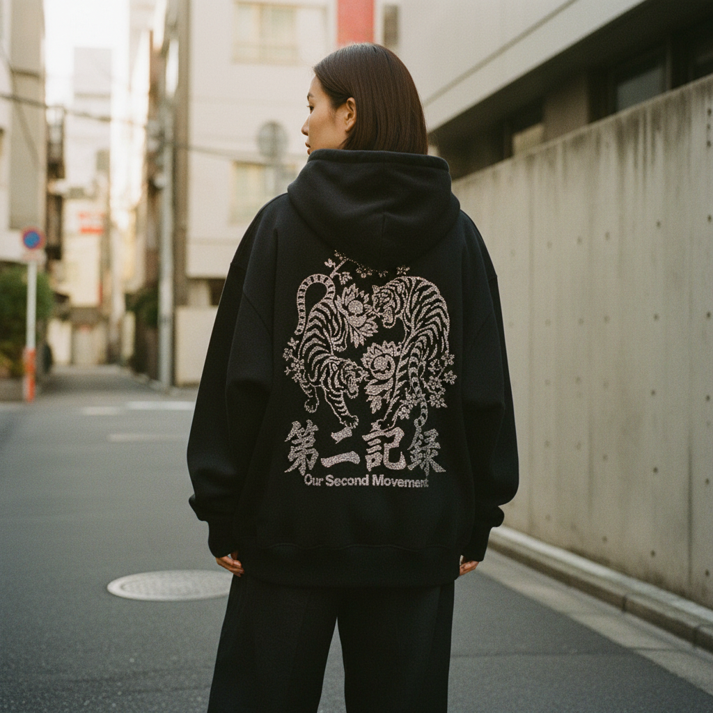 2nd Archive Studded Tiger Hoodie - Female Street Lifestyle