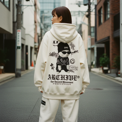 2nd Archive Swag Cat Hoodie - Female Street Lifestyle