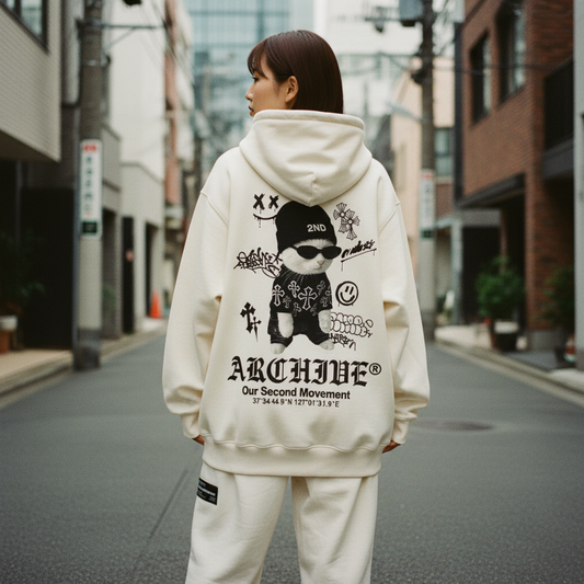 2nd Archive Swag Cat Hoodie - Female Street Lifestyle
