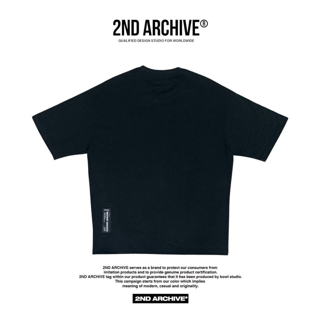 クールな2nd ArchiveクレヨンヒップホップベアTシャツ。