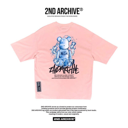 Stylish streetwear tee with prominent ice-bear graphic.