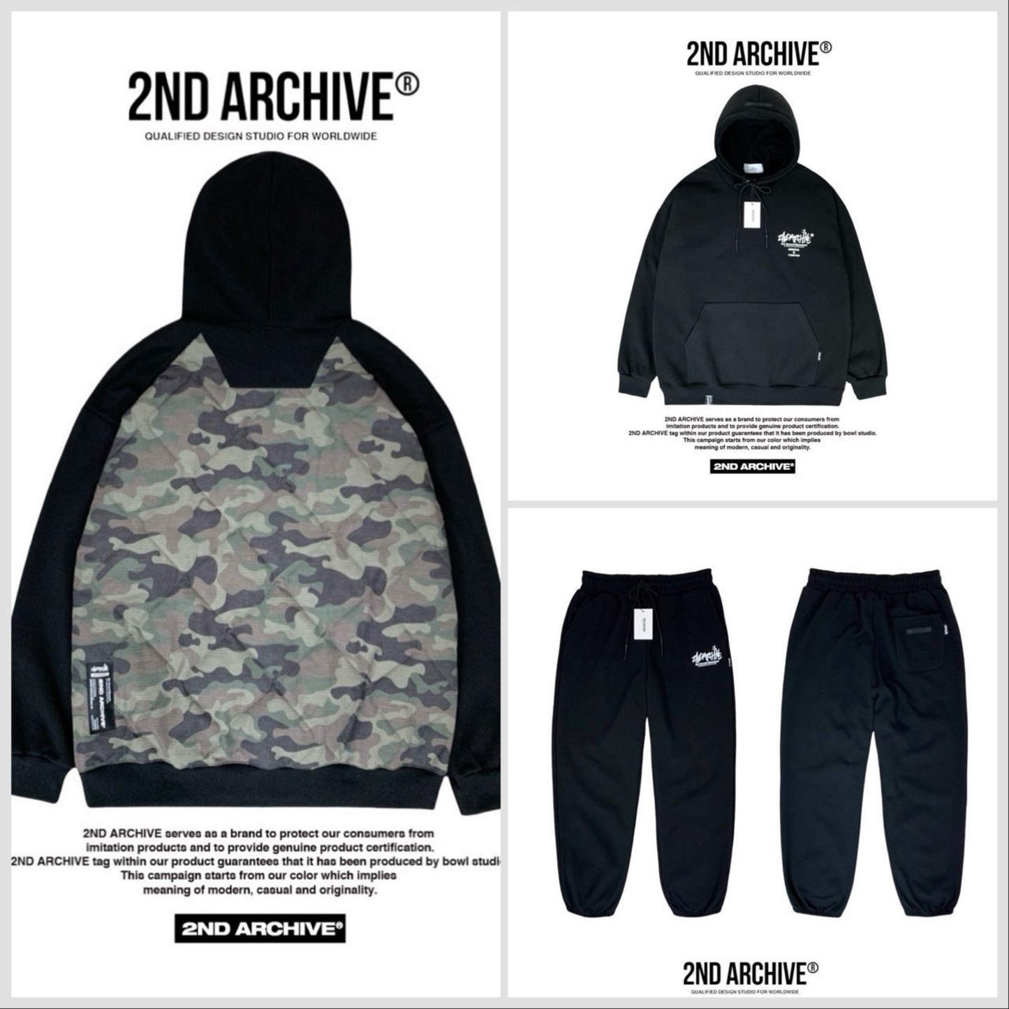 [2nd Archive]ソウルカモパッド入りパーカー※セット販売あり(SAB209)