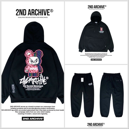 [2nd Archive]ピンクヒョウ柄ベアパーカー※セット販売あり(SAB210)