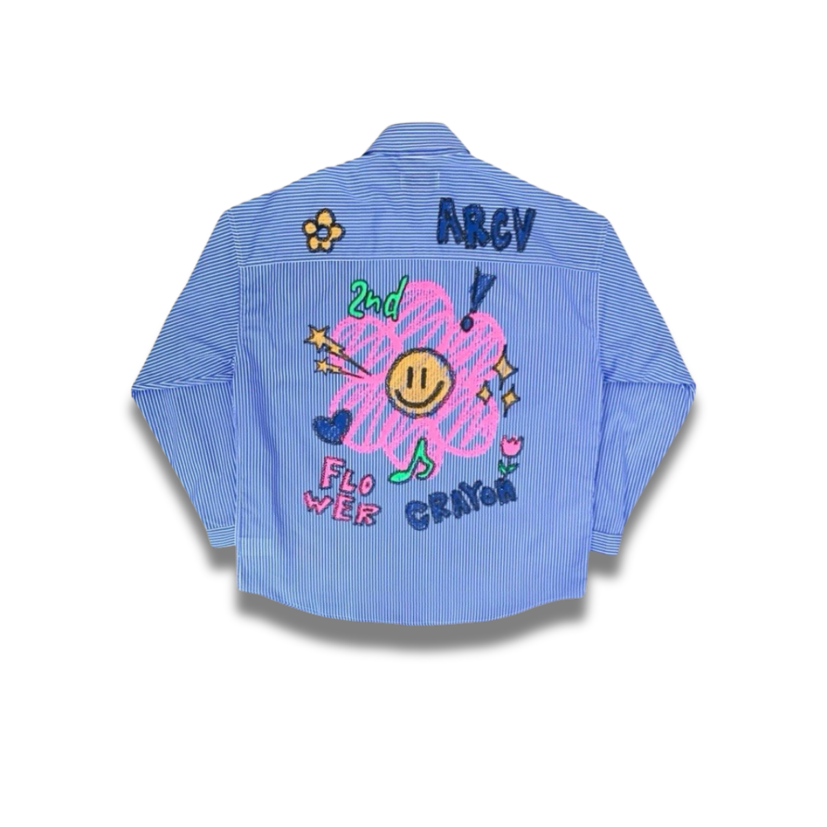 柔らかい線で描かれたフラワーデザインが特徴の前面カット