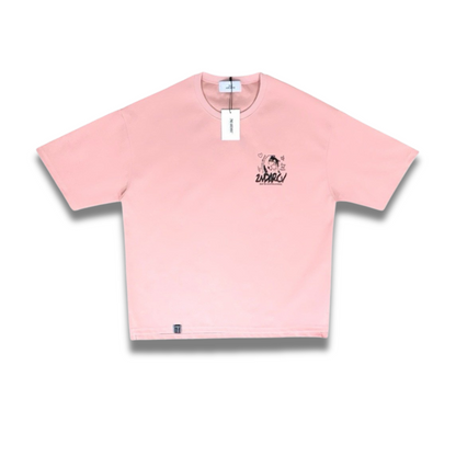 夏にぴったり！ポップなカラーとユニークなイラストのオーバーサイズT