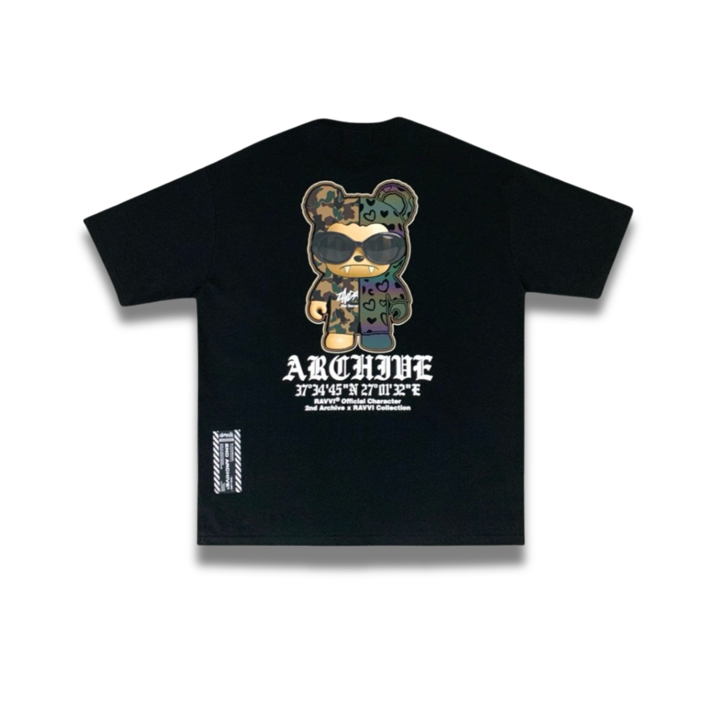 [2nd Archive]迷彩柄クマとサングラスのTシャツ(SAB217)