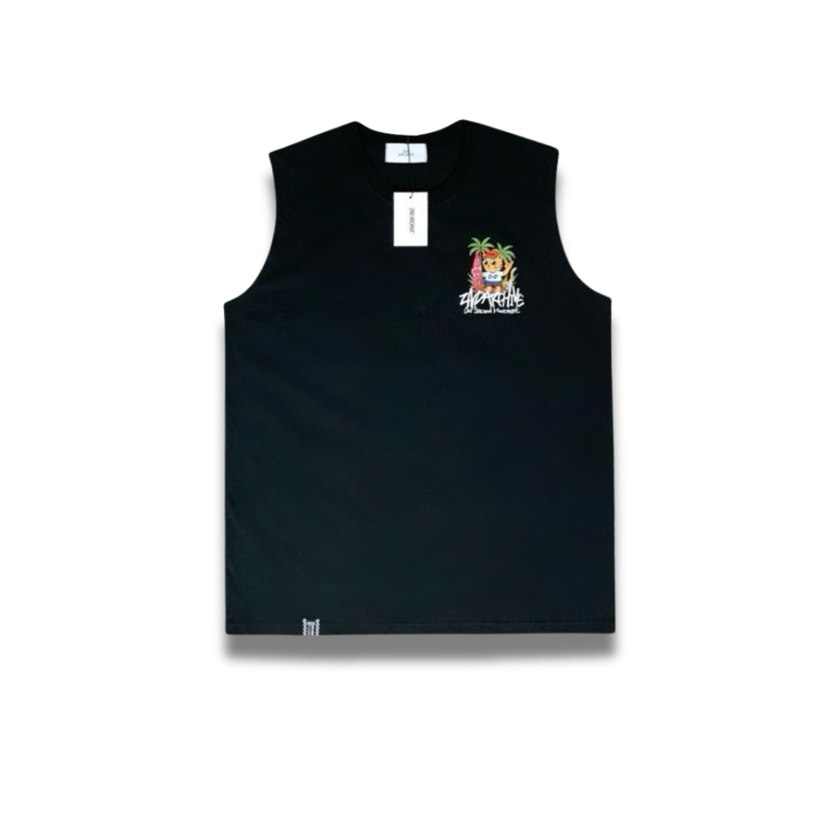 [2nd Archive] Surfing Cat Sleeveless T-shirt (SAB114)