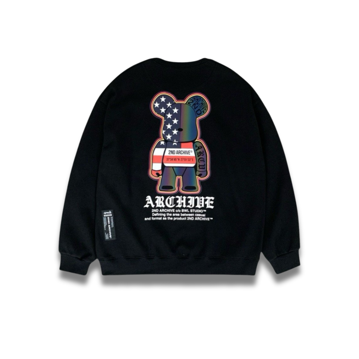 CUSE BERRY レトロ 古着 ワッペン 刺繍 テディベア トレーナー CUSE BERRY レトロ 古着 ワッペン 刺繍 テディベア トレーナー