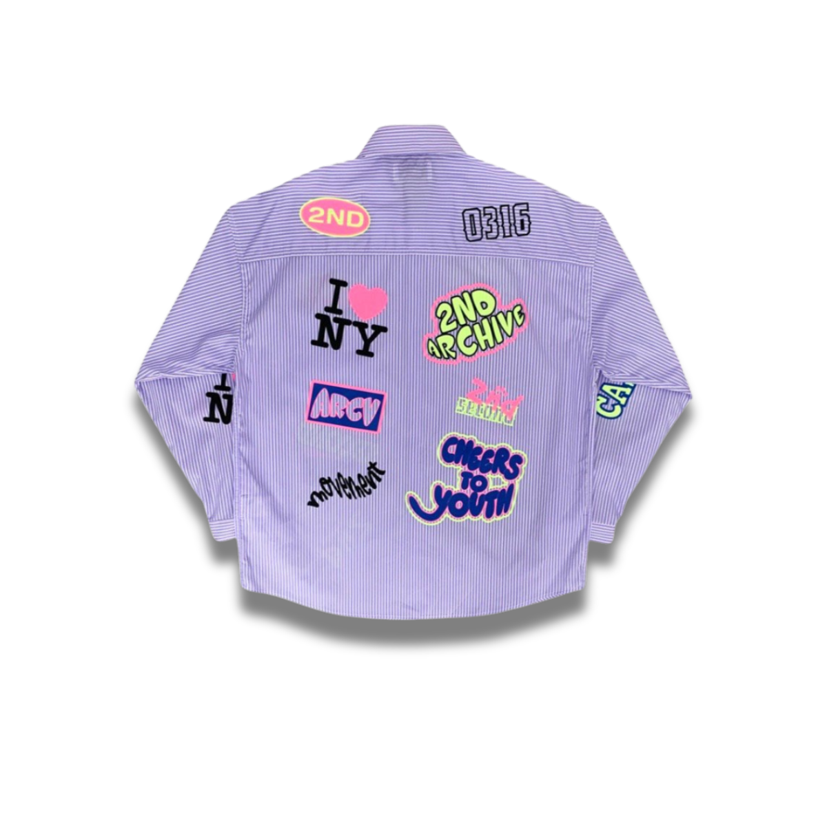 Stylish 2nd Archive shirt with bold letter design