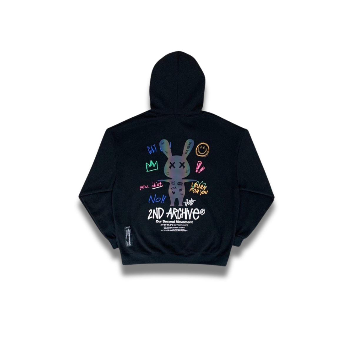 [2nd Archive] 落書きバニー スコッチ パーカー グラフィック プリント (SAB10F)