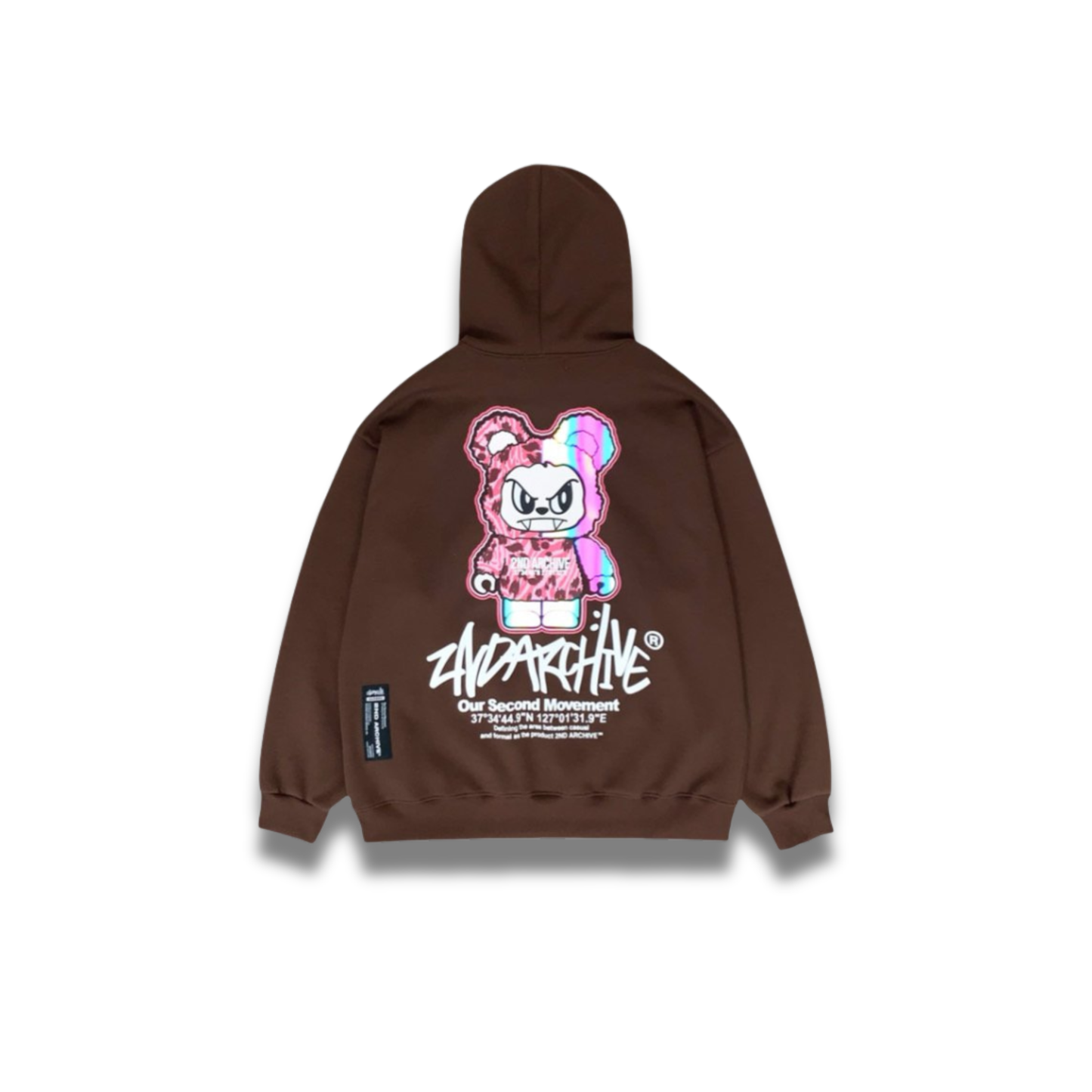 [2nd Archive]ピンクヒョウ柄ベアパーカー※セット販売あり(SAB218)