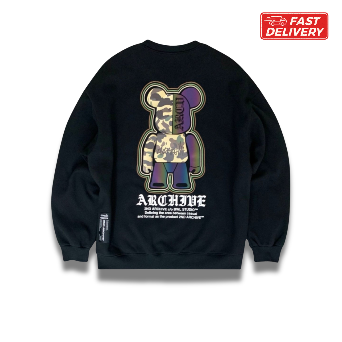 [2nd Archive] 2nd Archive 迷彩柄 クマのスエット (SAB92F)