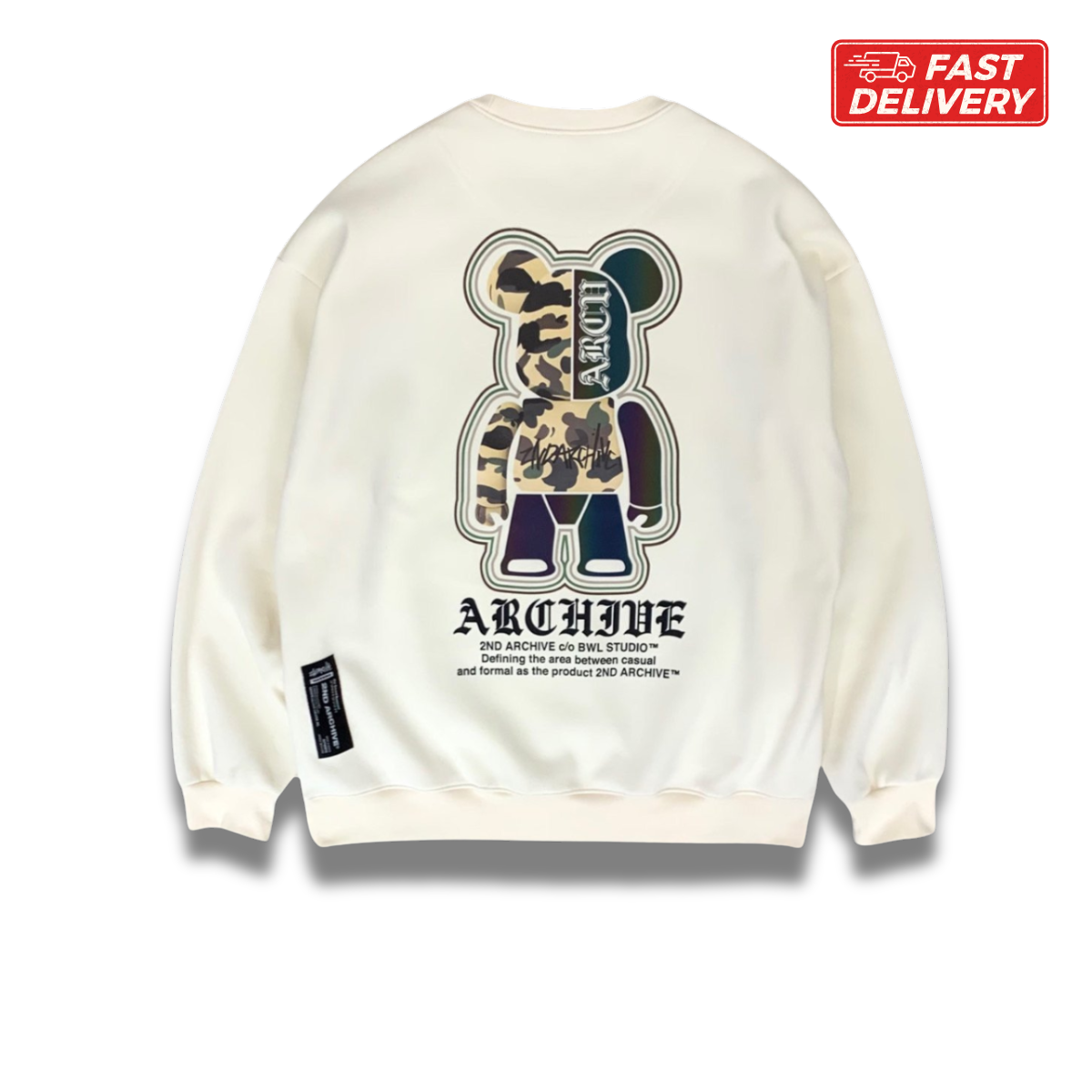 [2nd Archive] 2nd Archive 迷彩柄 クマのスエット (SAB92F)