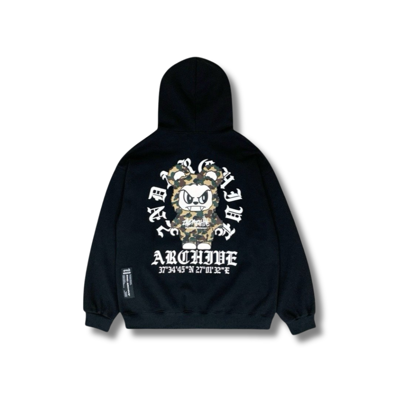 [2nd Archive]サークルロゴの怒ったクマのパーカー(SAB192F)