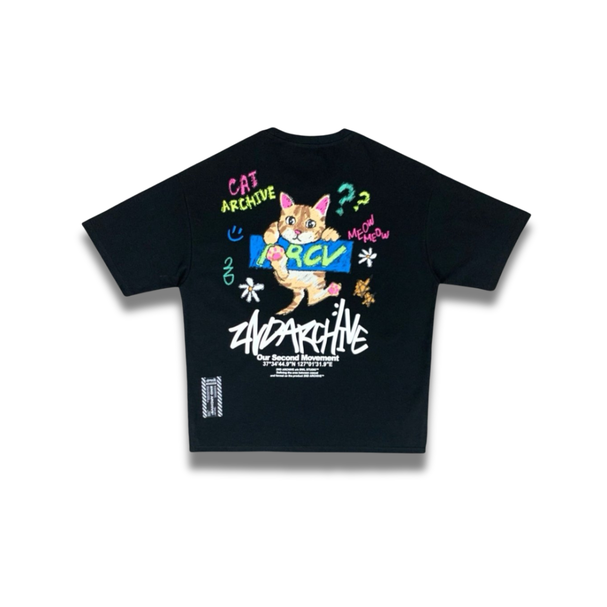 [2nd Archive] Cute Crayon Cat T-shirt (SAB127)