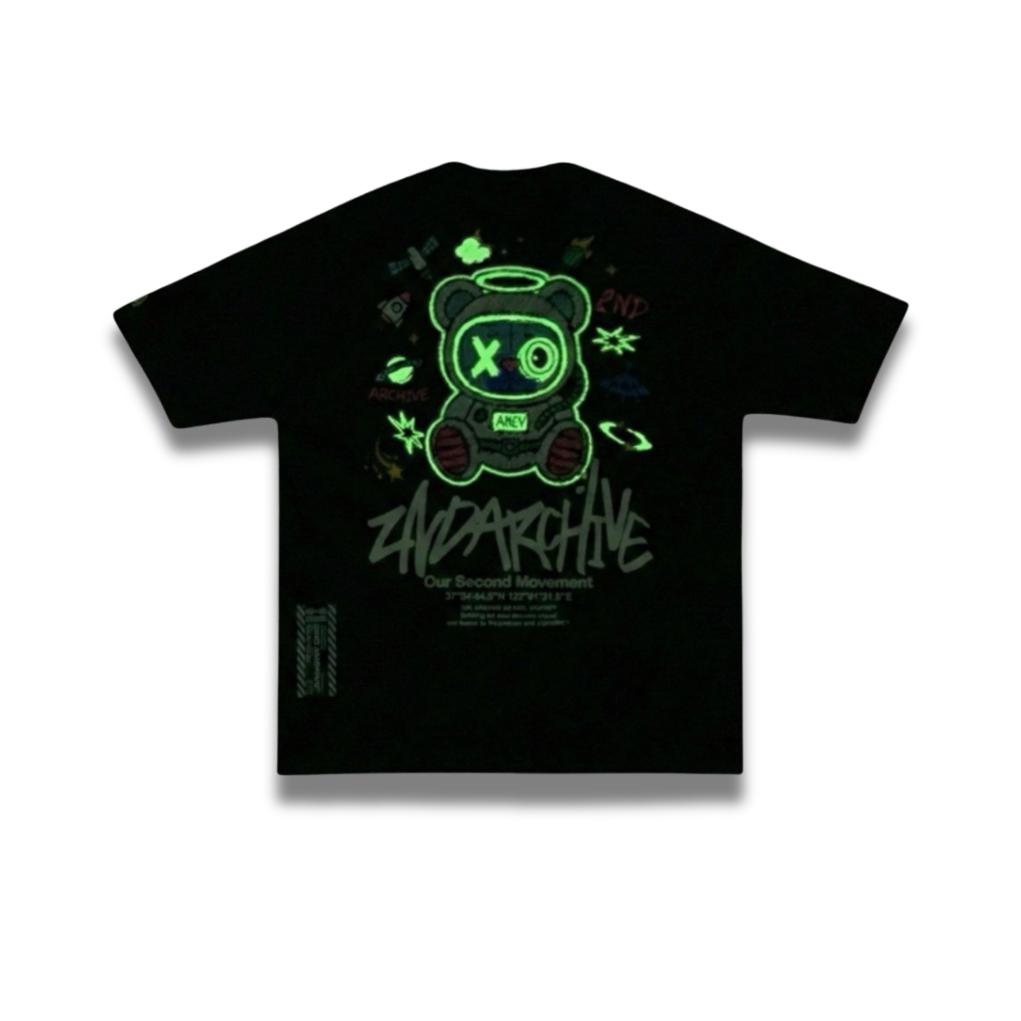 [2nd Archive]光る宇宙クマTシャツ(SAB212)