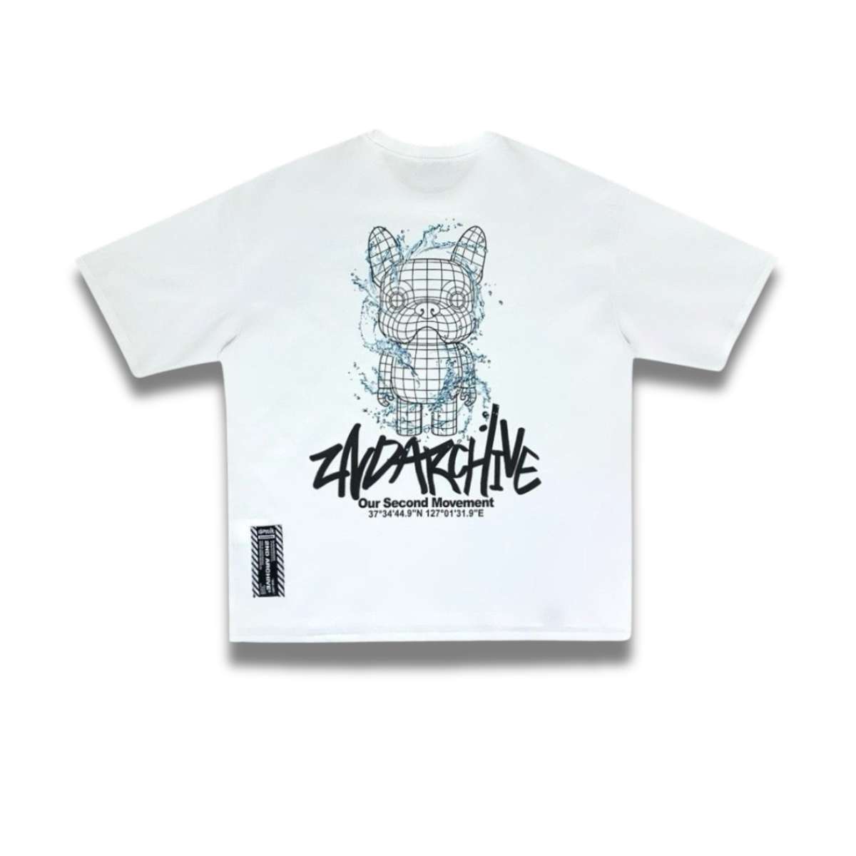 ネットで話題のブルドッグイラストTシャツ・韓国トレンドデザイン