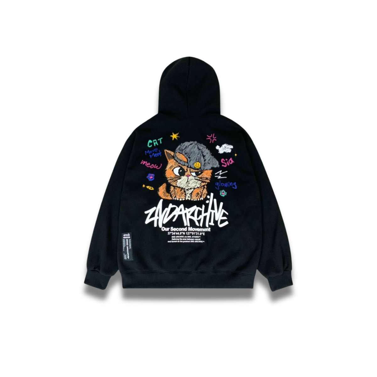 [2nd Archive]ボールキャップ 猫柄パーカー※セット販売あり(SAB262)