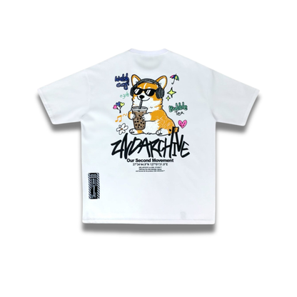 [2nd Archive]タピオカコーギーTシャツ(SAB249)