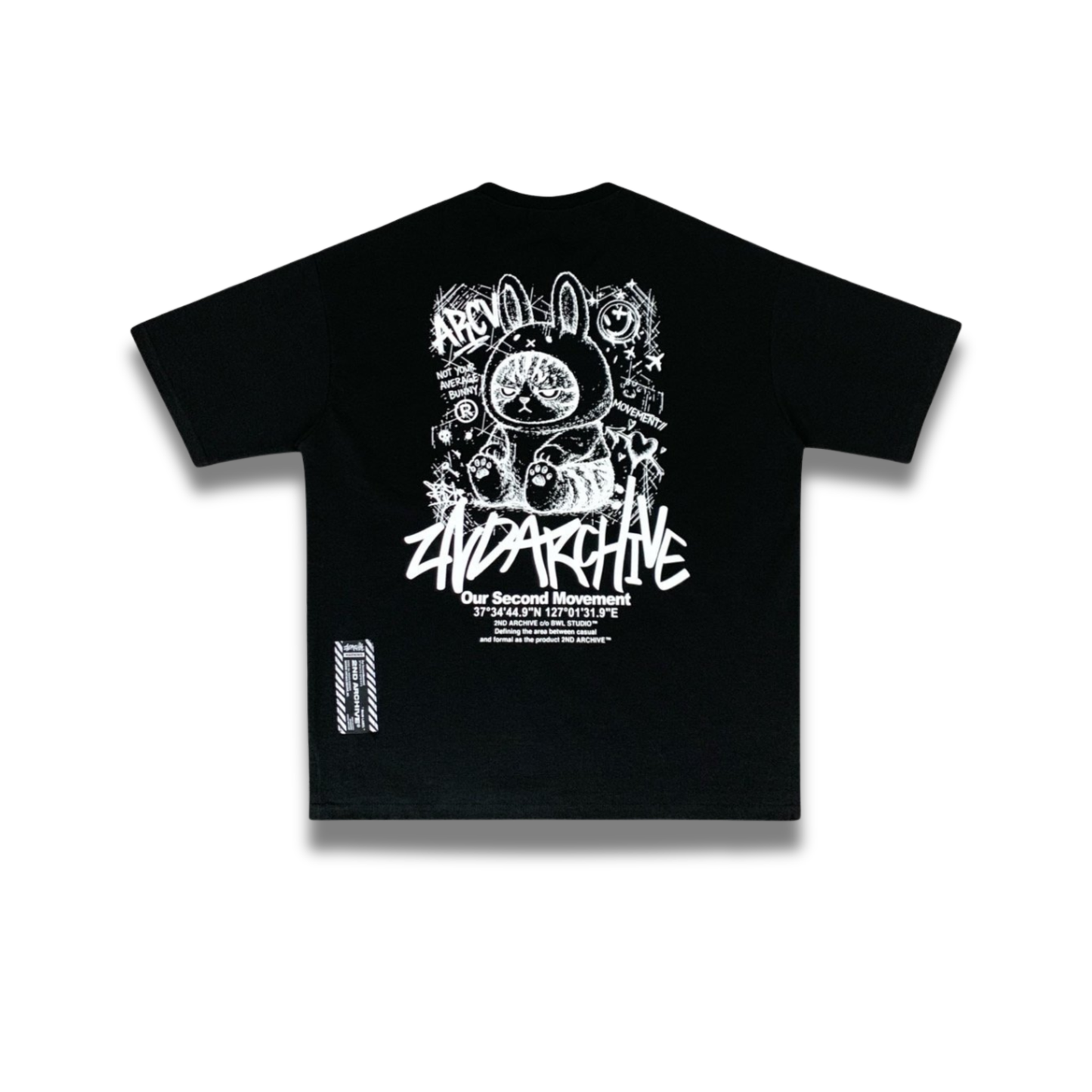 [2nd Archive]不機嫌そうな猫のスケッチTシャツ(SAB245)