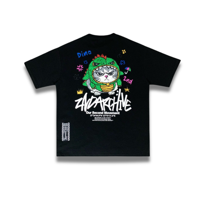 [2nd Archive]恐竜猫Tシャツ(SAB221)