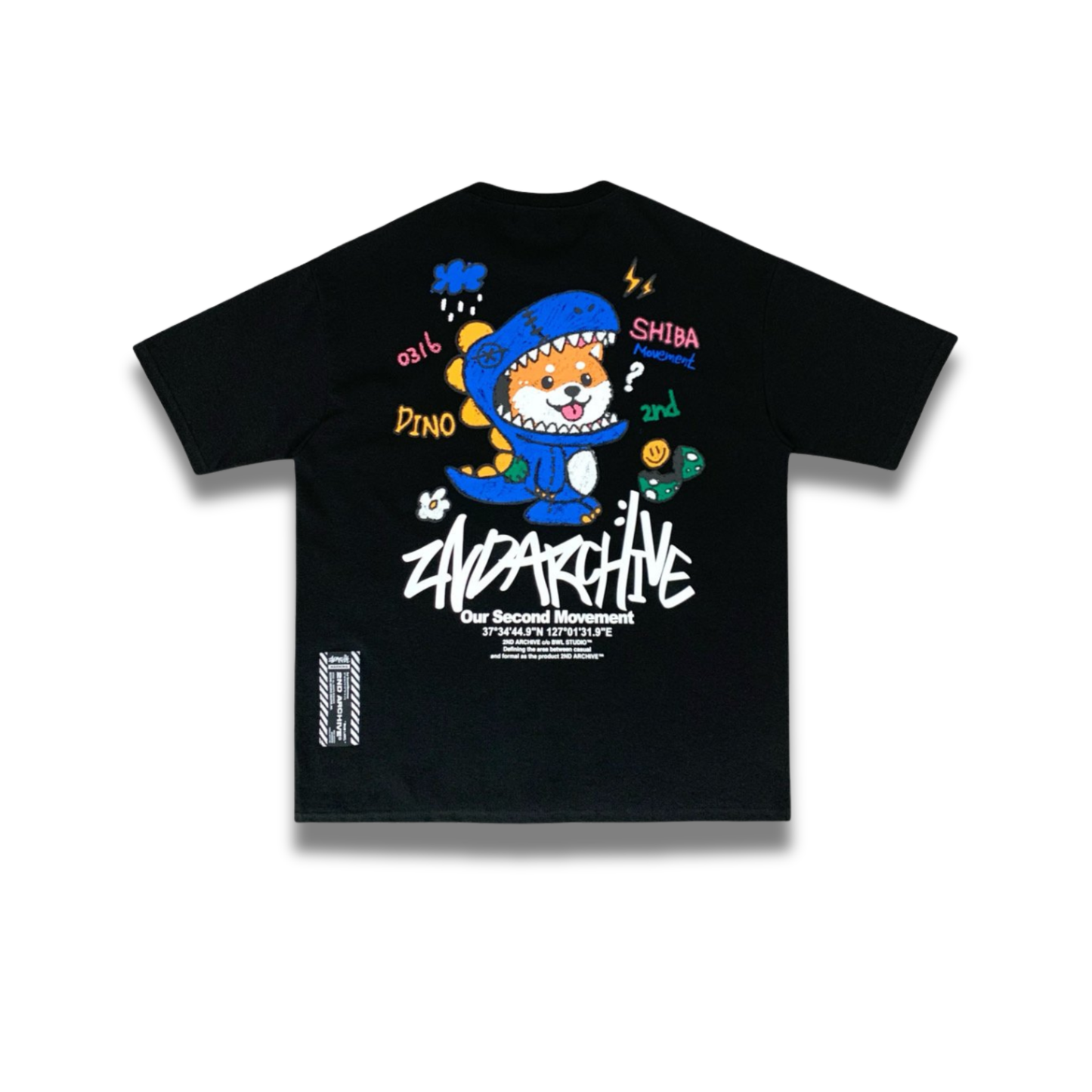 [2nd Archive]恐竜柴犬Tシャツ(SAB252)