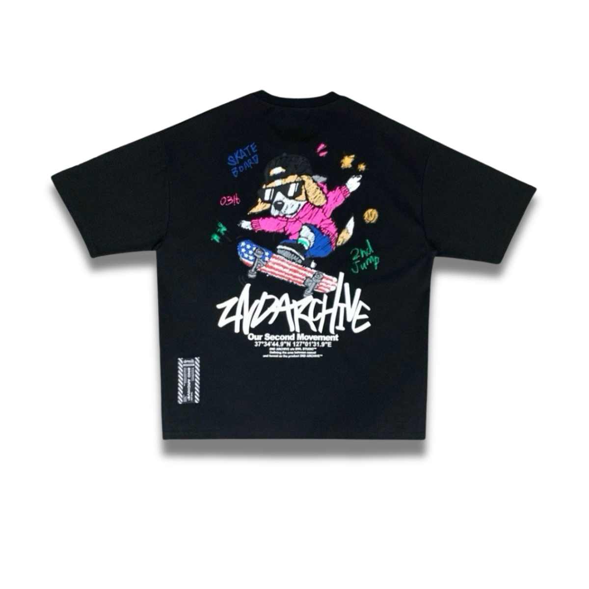 [2nd Archive] Skateboard Beagle T-shirt (SAB125)