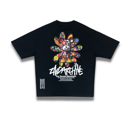 ピンク・ブラック・ホワイト・ブルーの4色展開で選べる人気韓国Tシャツ