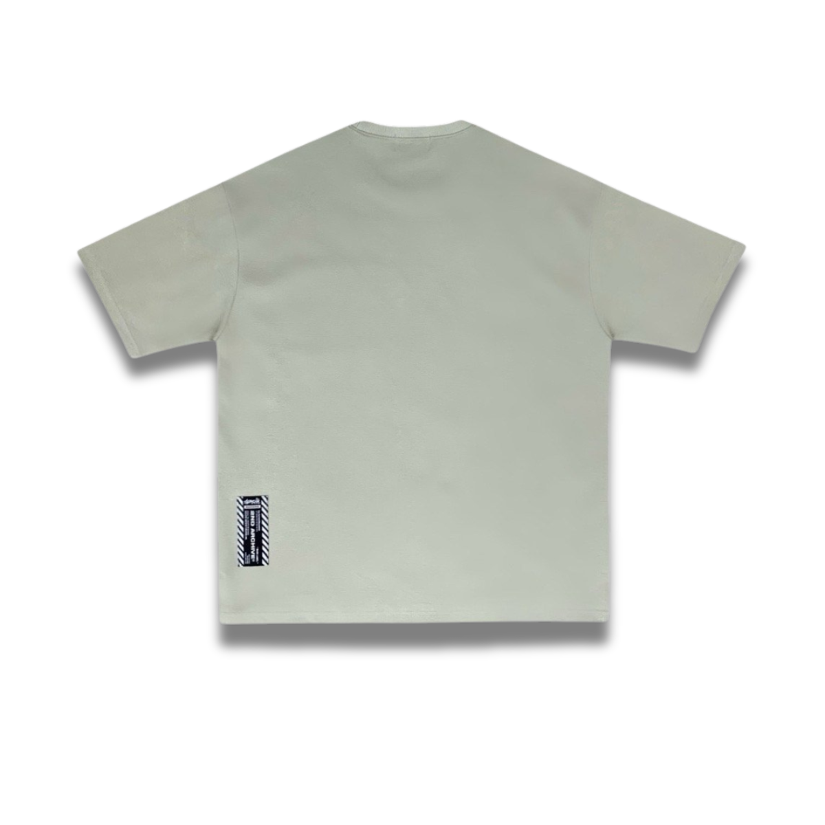 黒・白・グレーの3色展開、個性的なワンポイントデザインTシャツ