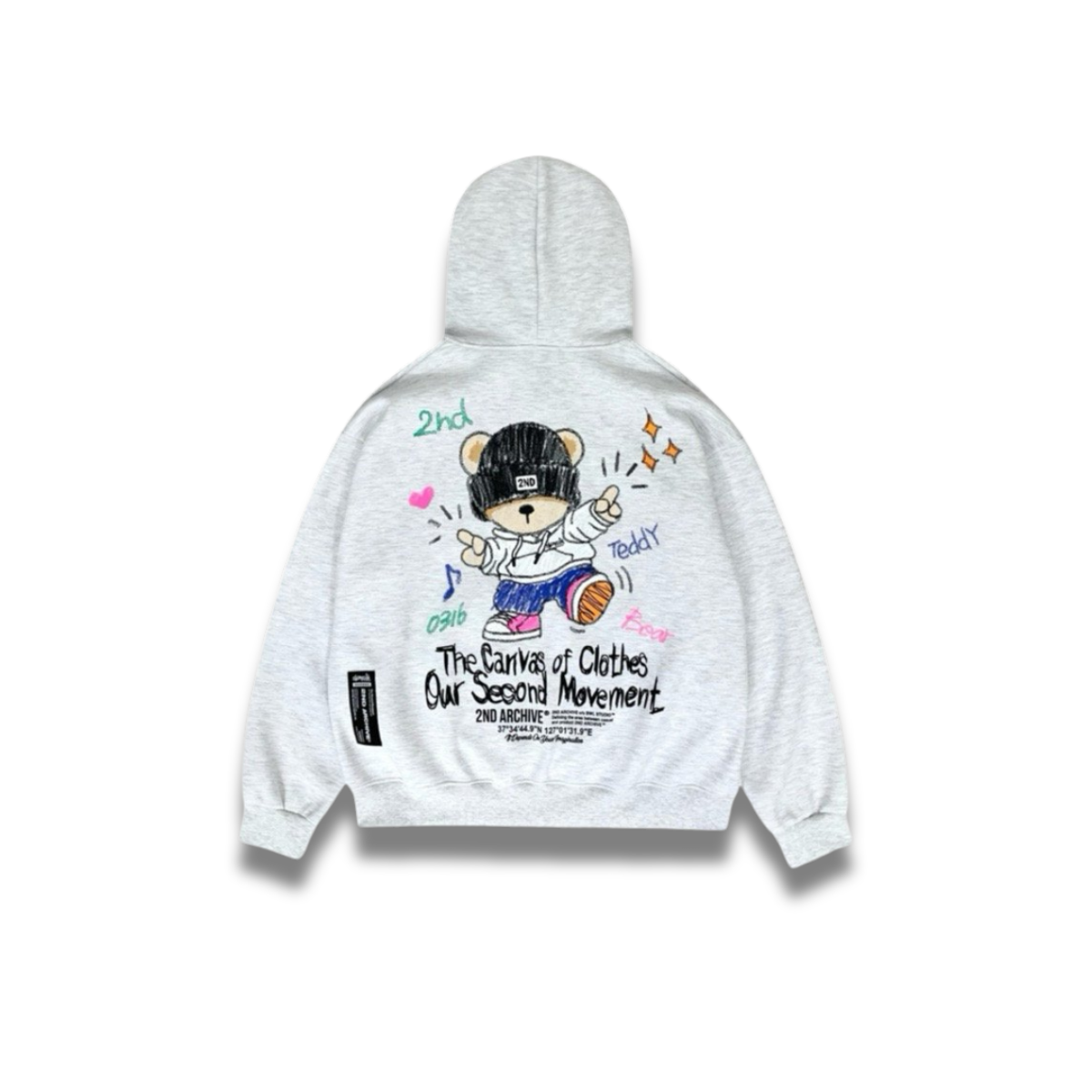 胸元デザインとジッパーのバランスが分かる正面ディテールカット