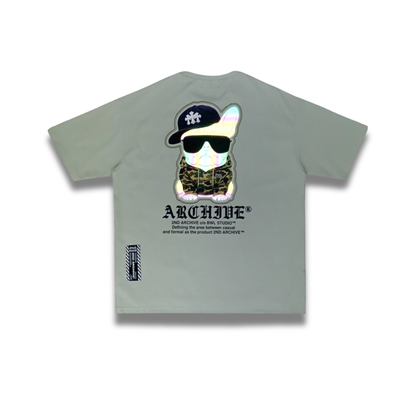 [2nd Archive]カモフラージュ柄フード付きブルドッグTシャツ(SAB224)