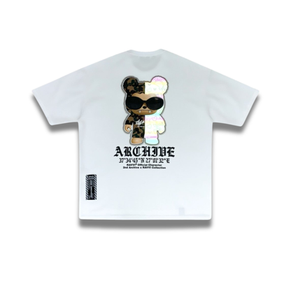 [2nd Archive]迷彩柄クマとサングラスのTシャツ(SAB217)