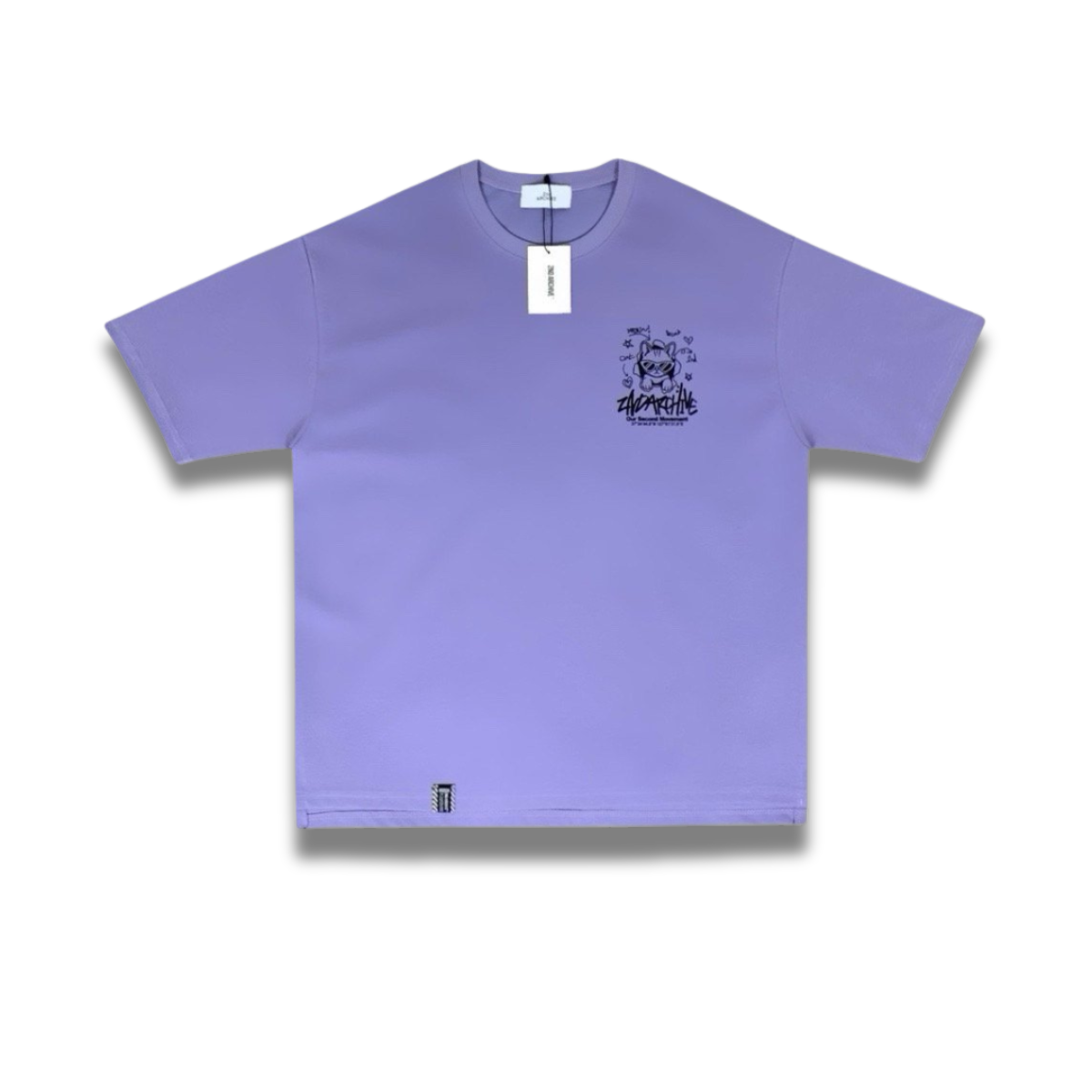 [2nd Archive]サークルロゴのクールな猫のTシャツ(SAB117)