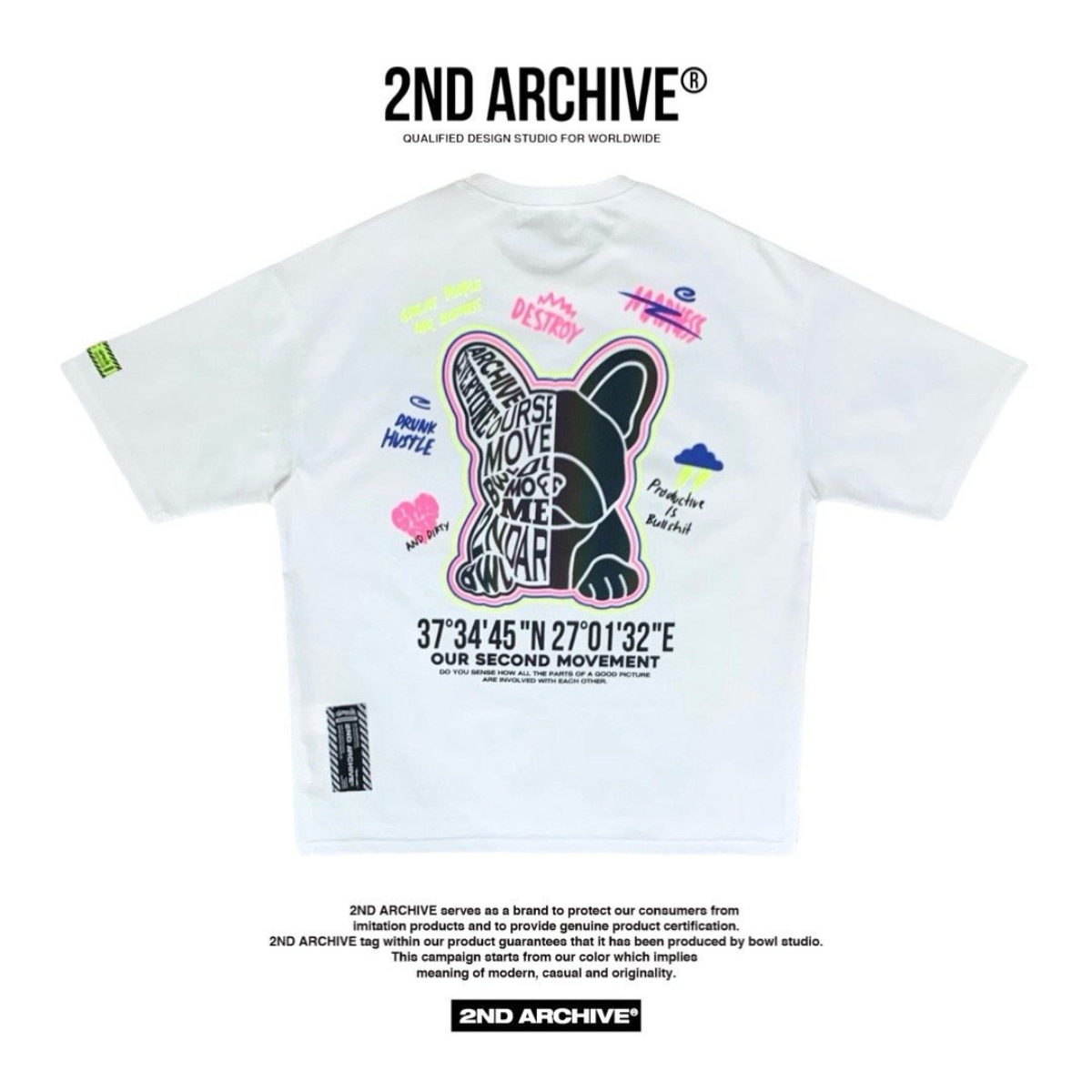 [2nd Archive]ブルドッグ反射Tシャツ(SAB124)