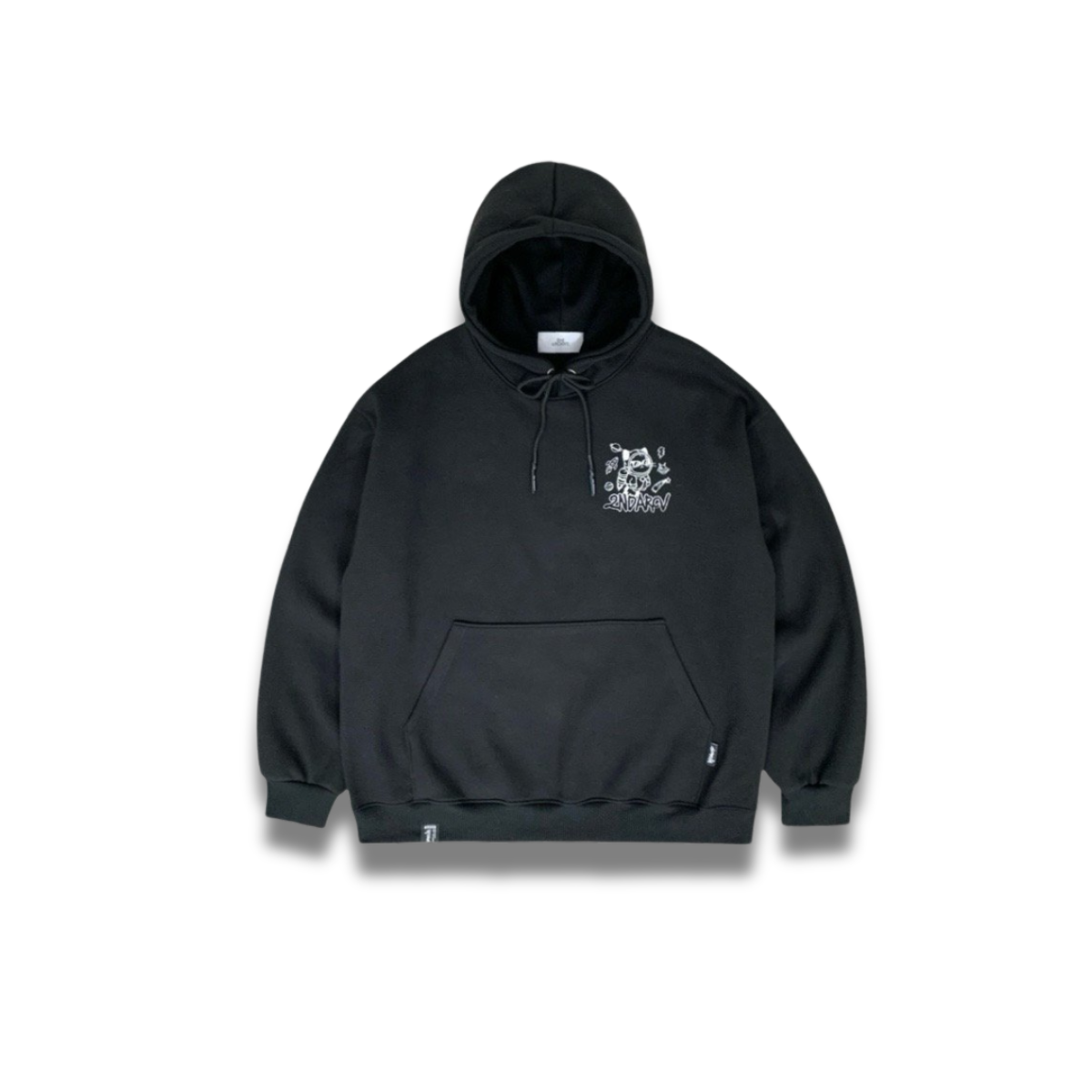 クレヨンで描いたような線が特徴のロケットキャットプリントの前面カット