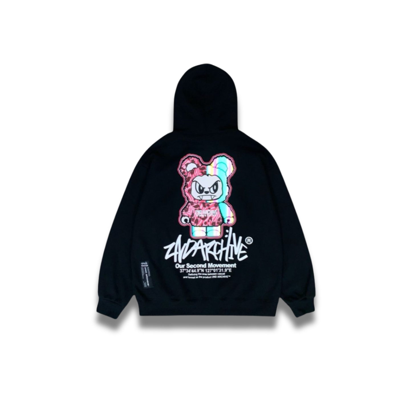 [2nd Archive]ピンクヒョウ柄ベアパーカー※セット販売あり(SAB218)