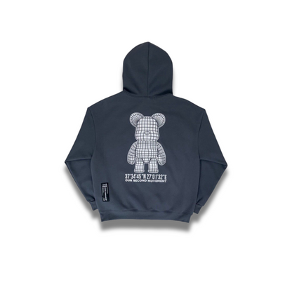 2nd Archiveの反射ベアパーカ、スタイリッシュでおしゃれ。