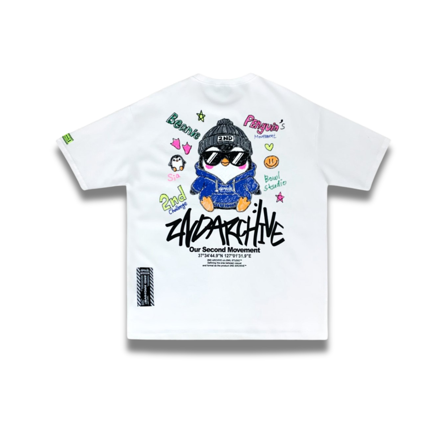 [2nd Archive]クレヨンペンギンTシャツ(SAB225)