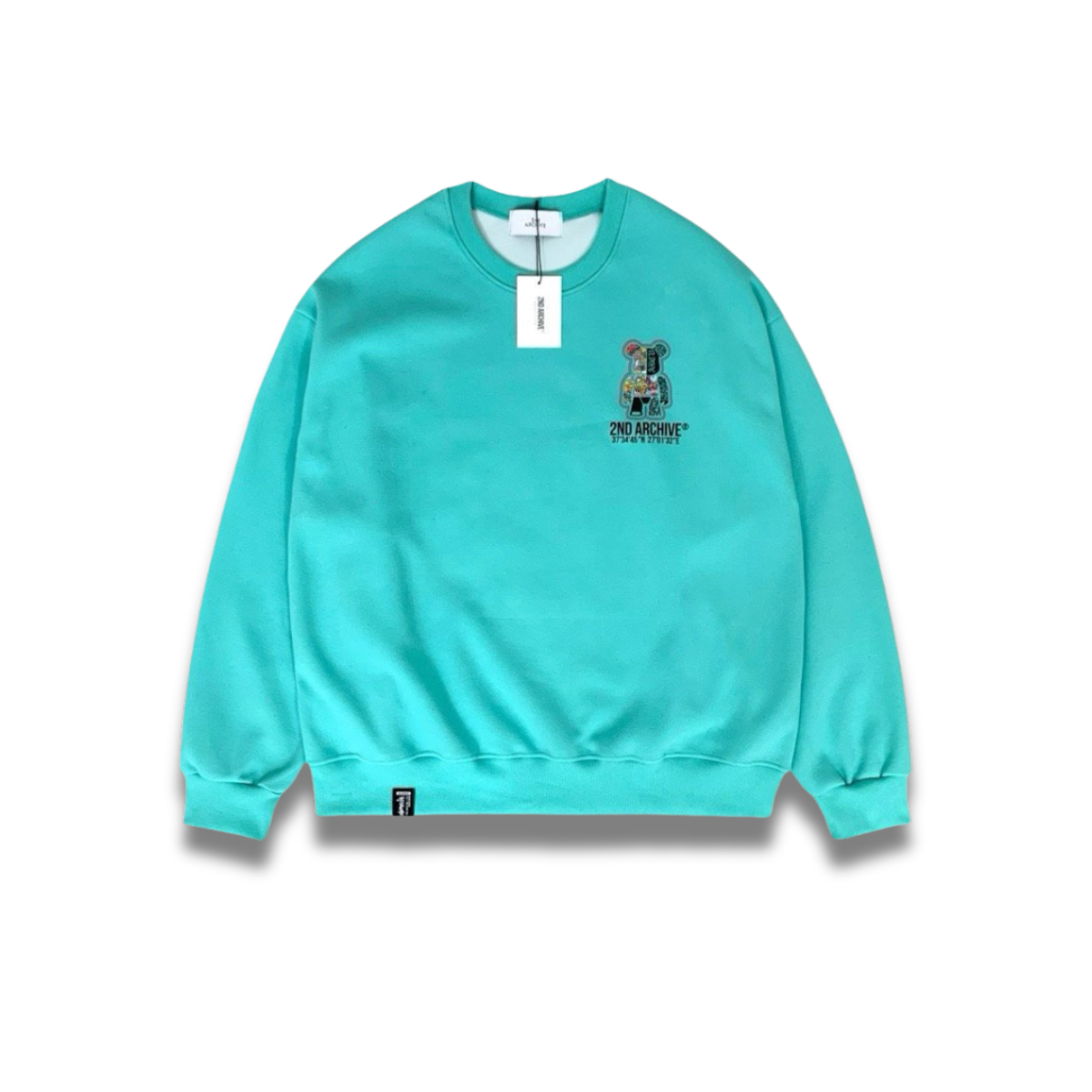 カジュアルに着られるオーバーサイズスウェットの着用カット