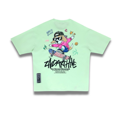 [2nd Archive] Skateboard Beagle T-shirt (SAB125)