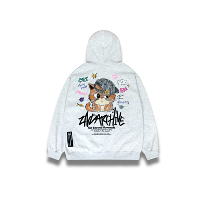 [2nd Archive]ボールキャップ 猫柄パーカー※セット販売あり(SAB262)