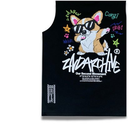 [2nd Archive] Corgi Dove Sleeveless T-shirt (SAB115)