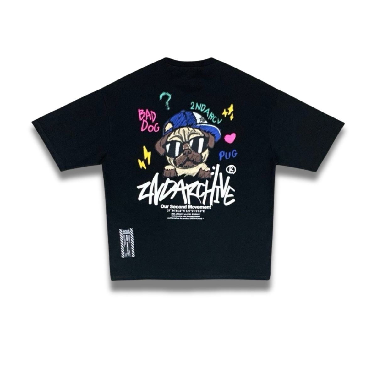 [2nd Archive]新しいパグクレヨンTシャツ(SAB145)